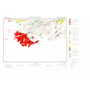 60 V.1 Nord Nunarssuit. Geologisk kort over Gr�nland, 1:100 000, 1967