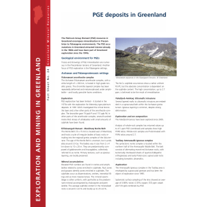Fact Sheet 24: PGE deposits in Greenland