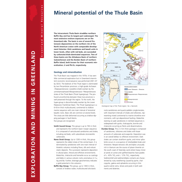 Fact Sheet 17: Mineral potential of the Thule Basin