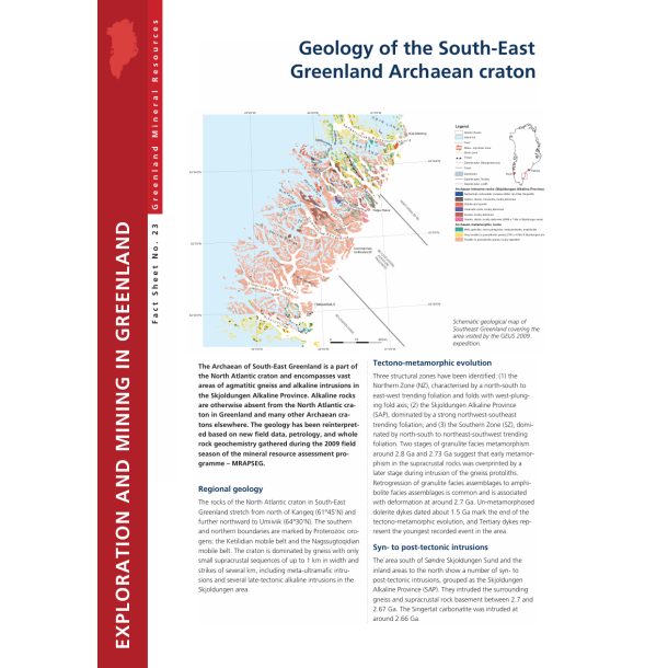 Fact Sheet 23: Geology of the South-East Greenland Archaean craton