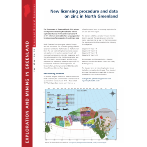Fact Sheet 30: New licensing procedure and data on zinc in North Greenland
