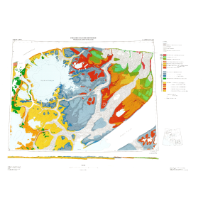 81 �. Nord J.C. Christensen Land. Geologisk kort over Gr�nland, 1:100 000, 1986