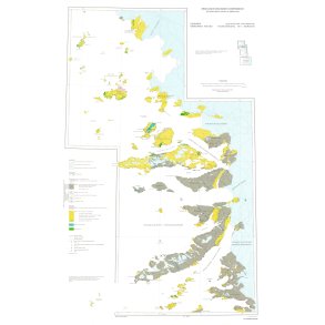 74 V.1 Nord/Syd Kuvdlorssuaq. Geologisk kort over Gr�nland, 1:100 000, 1985