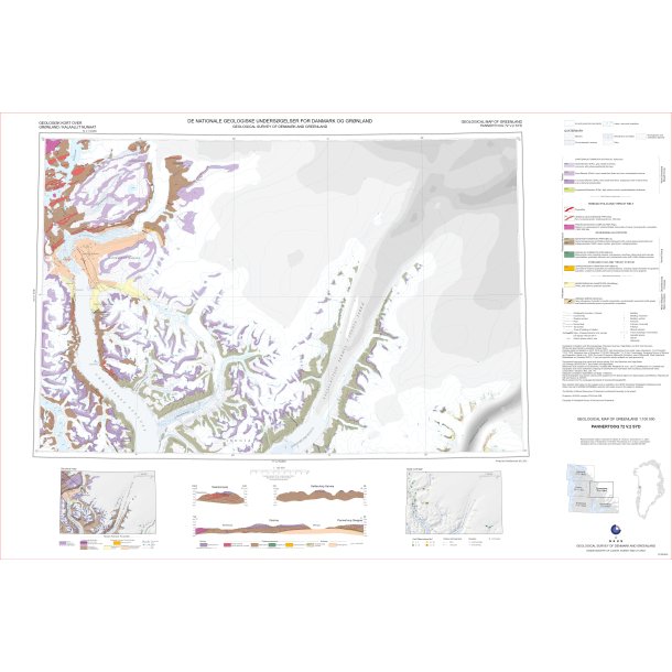 72 V.2 Syd: Pannertooq. Geologisk kort over Grnland, 1:100 000, 2022