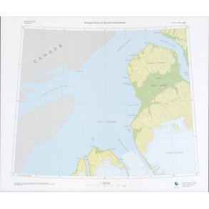81 V.1 Hall Land. Topografisk kort, 1:250 000