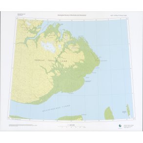 82 �.1 Herluf Trolle Land. Topografisk kort, 1:250 000