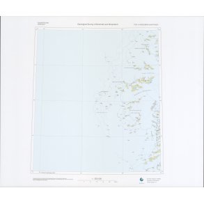 73 �.4 Hvidbj�rn Nunatakker. Topografisk kort, 1:250 000