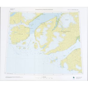 81 �.3 J.C. Christensen Land. Topografisk kort, 1:250 000