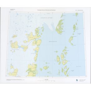 78 �.1 J�kelbugten. Topografisk kort, 1:250 000