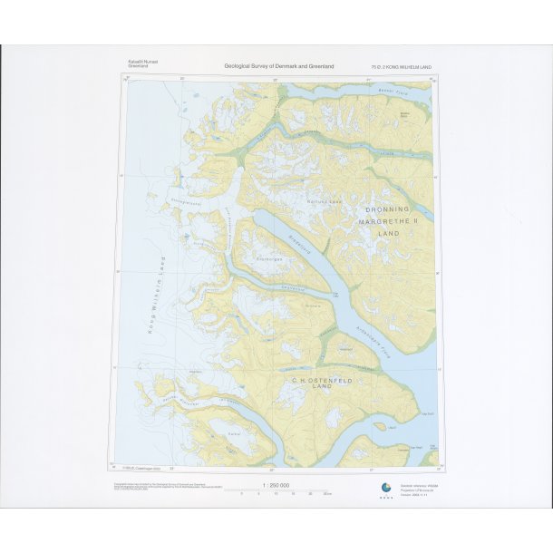 75 .2 Kong Wilhelm Land. Topografisk kort, 1:250 000