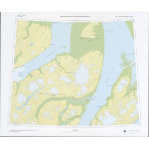 81 �.2 Mylius-Erichsen Land. Topografisk kort, 1:250 000