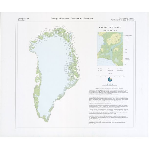 Index: Topographic maps of North and North-East Greenland