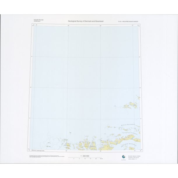 74 �.4 Wilkins Nunatakker. Topografisk kort, 1:250 000