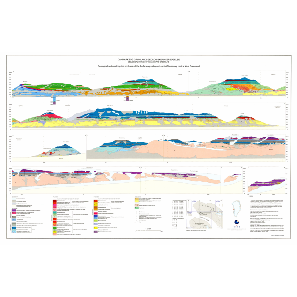 Geological section along the north side of the Aaffarsuaq valley and central Nuussua. 1:20 000, 2002