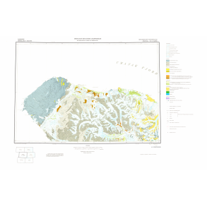 70 V.1 Nord Agatdal. Geologisk kort over Gr�nland, 1:100 000, 1974