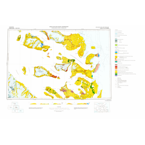 70 V.2 Nord Agpat. Geologisk kort over Gr�nland, 1:100 000, 1987