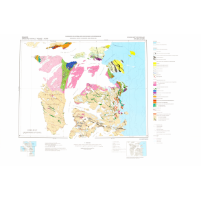 69 V.3 Nord Ataa. Geologisk kort over Gr�nland, 1:100 000, 1995