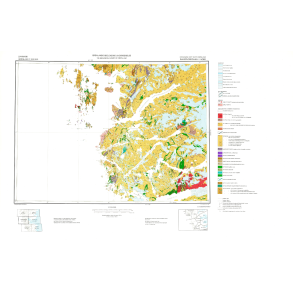 63 V.1 Nord Buksefjorden. Geologisk kort over Gr�nland, 1:100 000, 1983