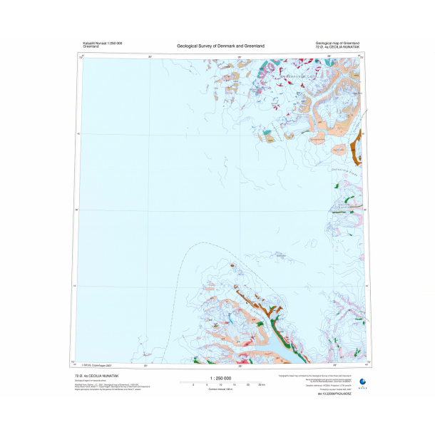 72 .4a Cecilia Nunatak. Geologisk kort, 1:250 000, 2007