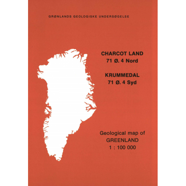 Kortbeskrivelse: Charcot Land 71 .4 Nord &amp; Krummedal 71 .4 Syd, 1:100 000, 1982