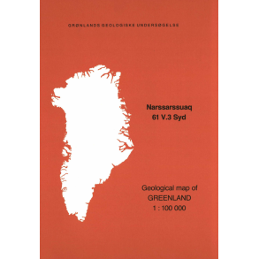 Kortbeskrivelse: Narssarssuaq 61 V.3 Syd, 1:100 000, 1983