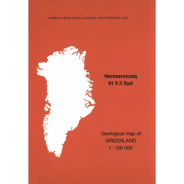 Kortbeskrivelse: Narssarssuaq 61 V.3 Syd, 1:100 000, 1983