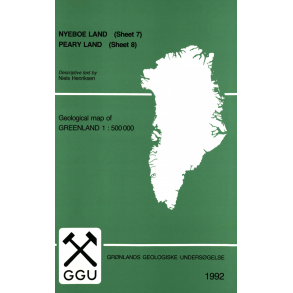 Kortbeskrivelse: Sheet 7 Nyboe Land & Sheet 8 Peary Land, 1:500 000, 1992