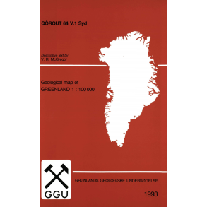 Kortbeskrivelse: Qrqut 64 V.1 Syd, 1:100 000, 1993