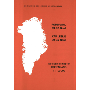 Kortbeskrivelse: Rdefjord 70 .3 Nord & Kap Leslie 70 .2 Nord, 1:100 000, 1988