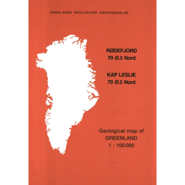 Kortbeskrivelse: Rdefjord 70 .3 Nord &amp; Kap Leslie 70 .2 Nord, 1:100 000, 1988