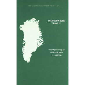 Kortbeskrivelse: Sheet 12 Scoresby Sund, 1:500 000, 1986