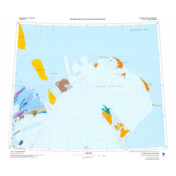 81 .1 Flade Isblink. Geologisk kort, 1:250 000, 2007