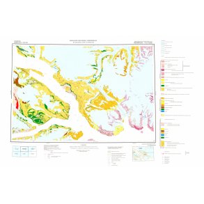71 �.3 Nord Frederiksdal. Geologisk kort over Gr�nland, 1:100 000, 1975