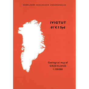 Kortbeskrivelse: Ivigtut 61 V.1 Syd, 1:100 000, 1975