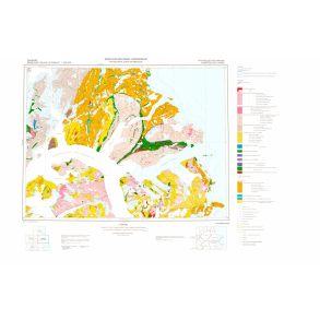 64 V.2 Nord Ivis�rtoq. Geologisk kort over Gr�nland, 1:100 000, 1988