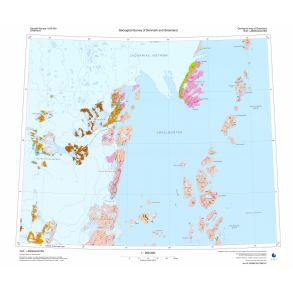 78 .1 Jkelbugten. Geologisk kort, 1:250 000, 2007