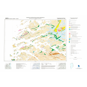 68 V.1 Syd Kangaatsiaq. Geologisk kort over Gr�nland, 1:100 000, 2004