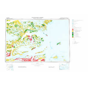 63 V.2 Nord Kangiata Nuna. Geologisk kort over Gr�nland, 1:100 000, 1981
