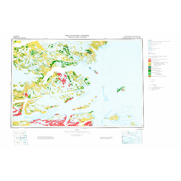 63 V.2 Nord Kangiata Nuna. Geologisk kort over Gr�nland, 1:100 000, 1981