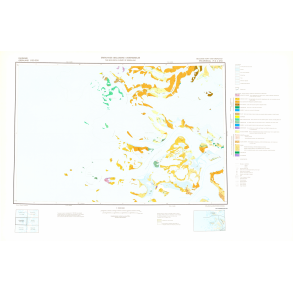 71 �.4 Syd Krummedal. Geologisk kort over Gr�nland, 1:100 000, 1975