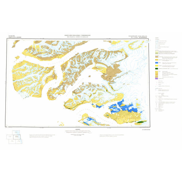 71 V.2 Syd Mrmorilik. Geologisk kort over Grnland, 1:100 000, 1970