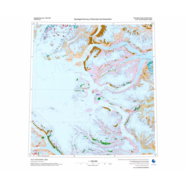 72 .3 Nathorst Land. Geologisk kort, 1:250 000, 2007