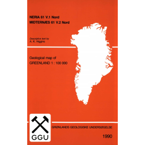 Kortbeskrivelse: Neria 61 V.1 Nord & Midterns 61 V.2 Nord, 1:100 000, 1990