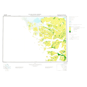 62 V.1 Syd Nerutussoq. Geologisk kort over Gr�nland, 1:100 000, 1976