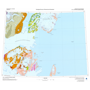 79 .1a Nioghalvfjerdsfjorden. Geologisk kort, 1:250 000, 2007