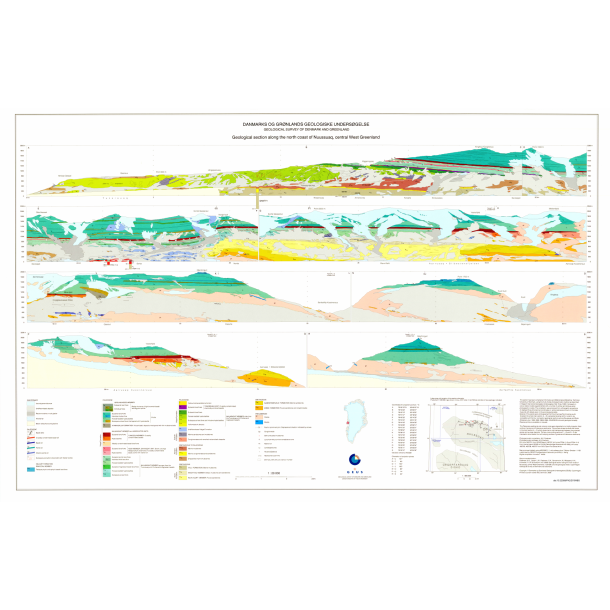 Geological section along the north coast of Nuussuaq, central West Greenland. 1:20 000, 2006