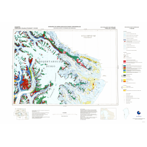 69 V.2 Nord Pingu. Geologisk kort over Gr�nland, 1:100 000, 2001
