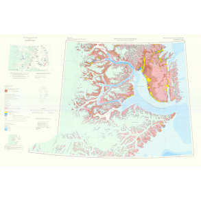 Sheet 12 Scoresby Sund, kvart�rgeologisk kort over Gr�nland, 1:500 000, 1988