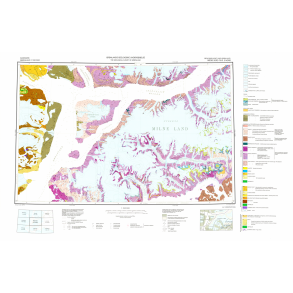 70 �.3 Nord R�defjord. Geologisk kort over Gr�nland, 1:100 000, 1983