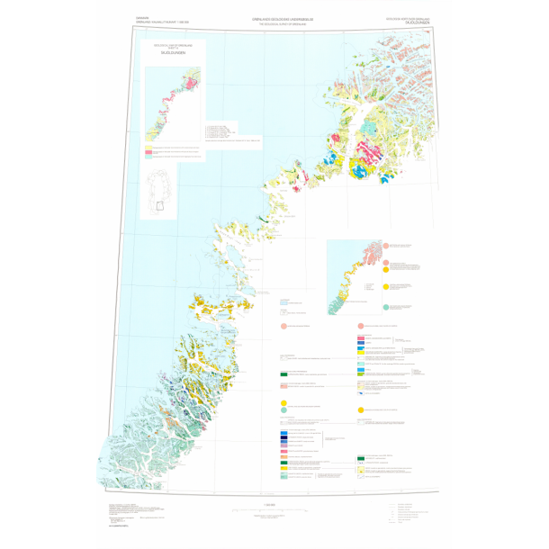 Sheet 14 Skjoldungen, Geologisk kort 1:500 000, 1990